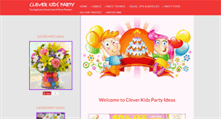 Desktop Screenshot of cleverkidsparty.com