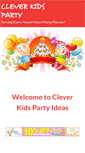 Mobile Screenshot of cleverkidsparty.com